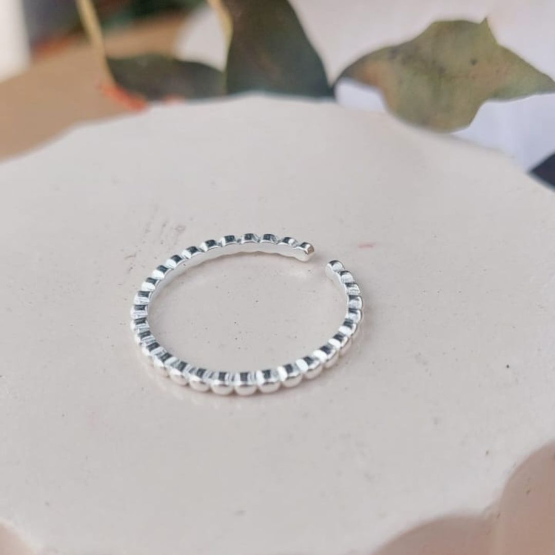 Anillo Abierto Pepitas