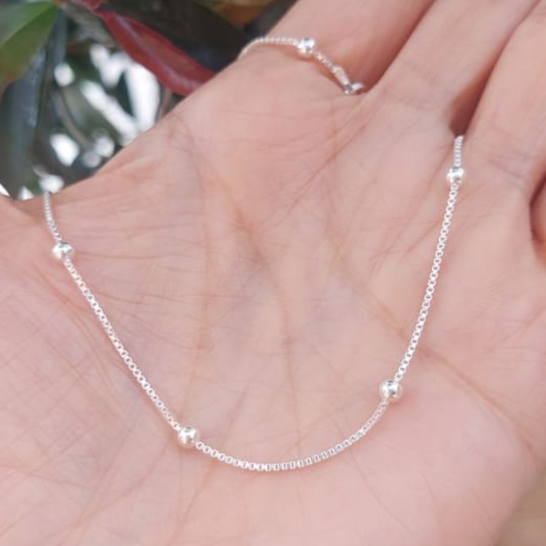 Cadena en plata 925 con Balin 3mm