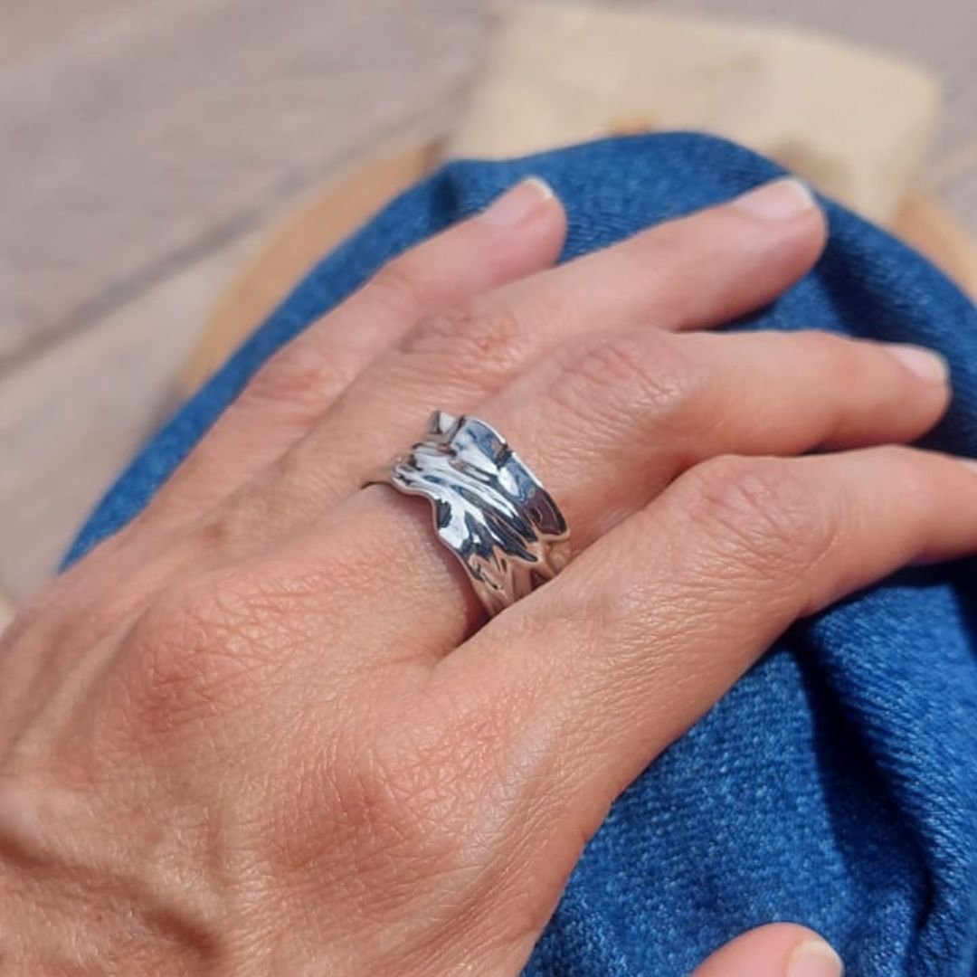 Anillo Ondelle Plateado