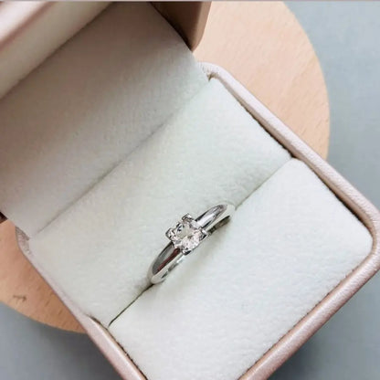 Morganita de 0,31 ct en Plata Rodinada