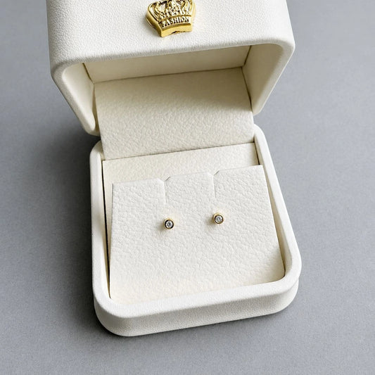 Diamante Natural de 0,04 Qts en Oro 18K