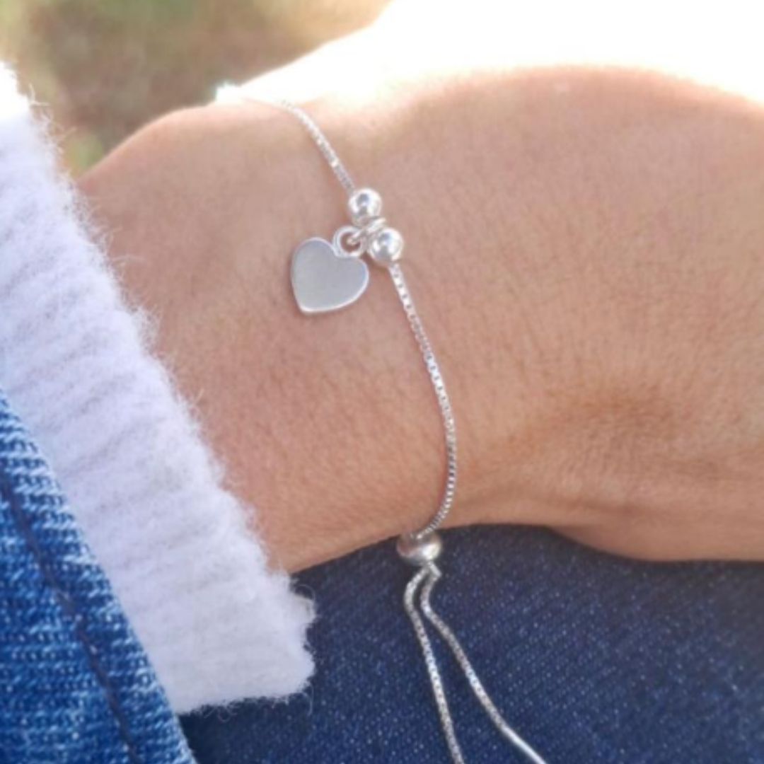 Pulsera Corrediza Corazón