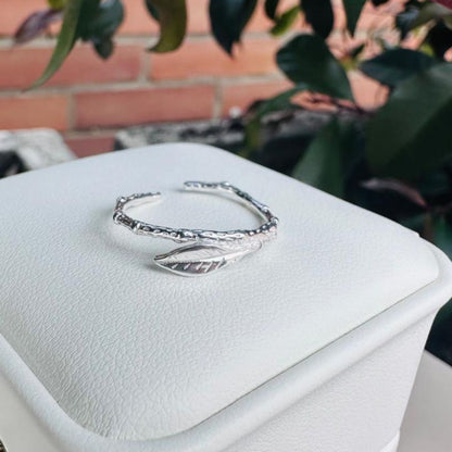 Anillo Hoja Silvestre Ajustable