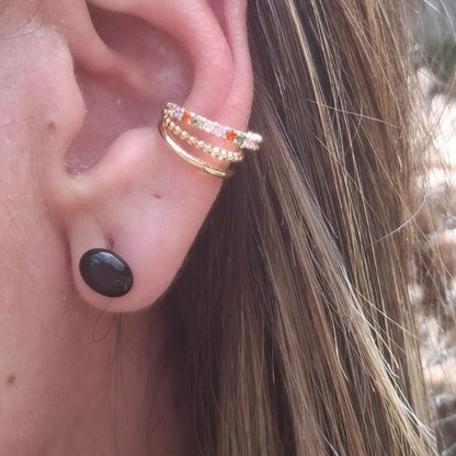 Earcuff Trio Arco Iris