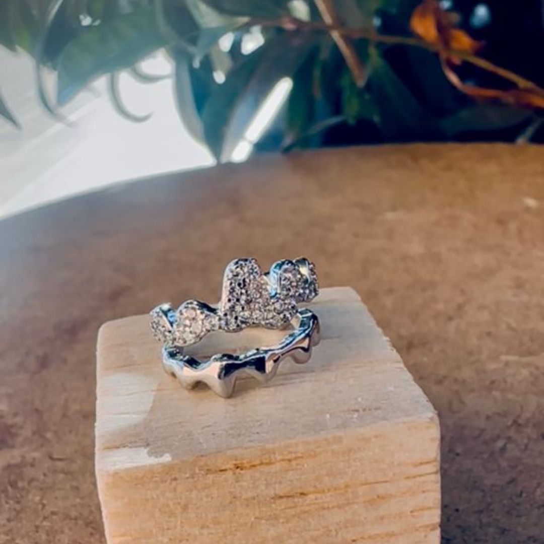 Earcuff Ondas Plateado