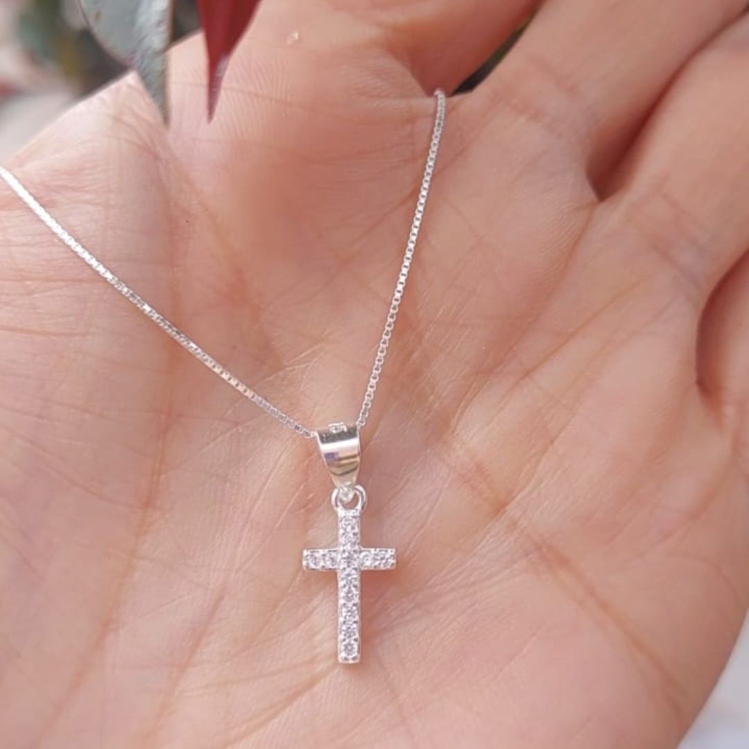 Cadena con dije Cruz 1.2cm