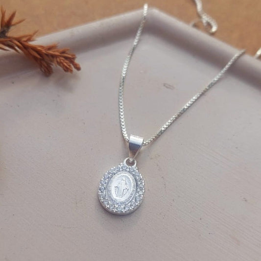 Cadena con Dije Virgen 1cm