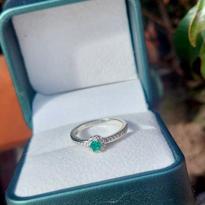 Anillo Esmeralda Marquesa 0,25 ct