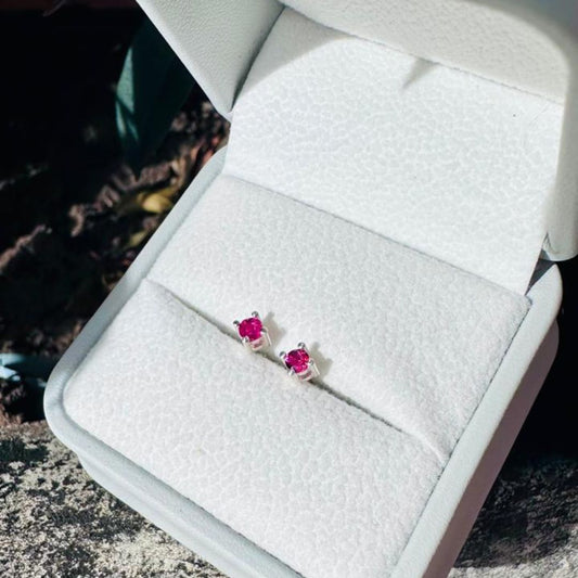 Topos con Turmalina Rosa Intenso 3mm