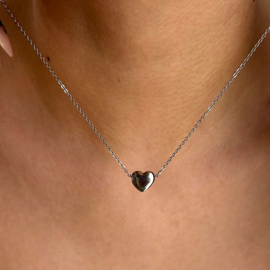 Cadena Corazón curvo pasante