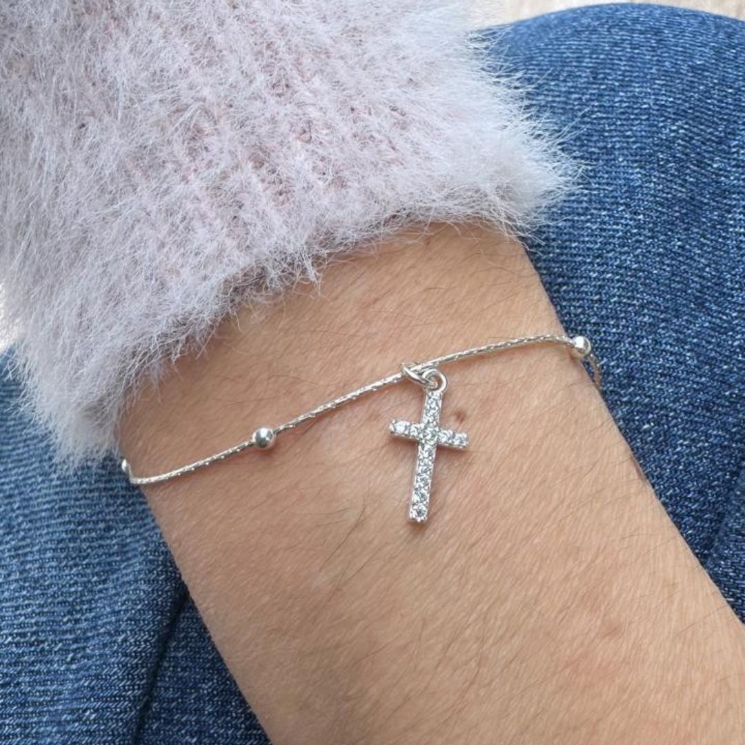 Pulsera y Dije Cruz