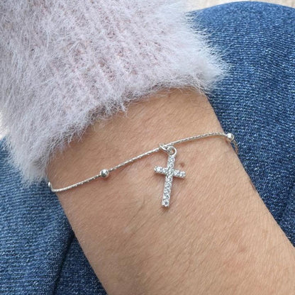 Pulsera y Dije Cruz