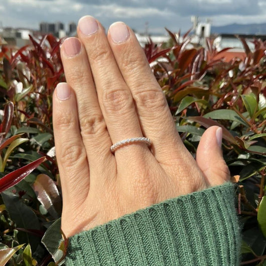 Anillo Bolitas de Circón