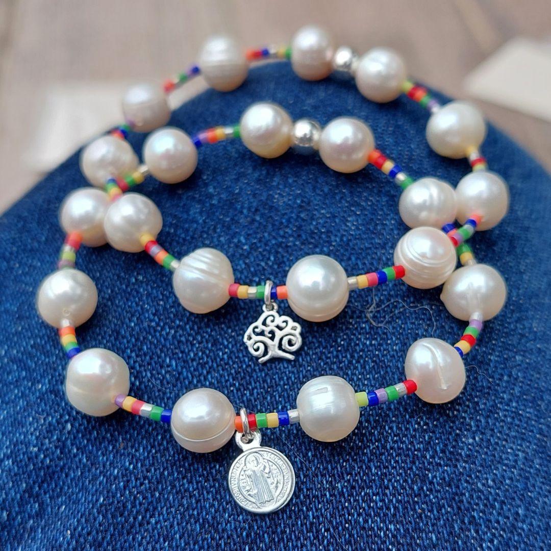 Pulsera Belle Perla y Color