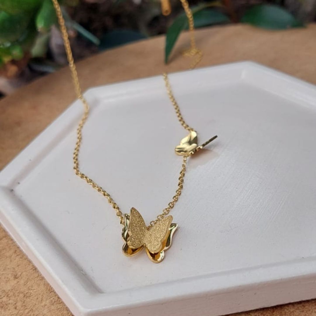Cadena Mariposa Dorada