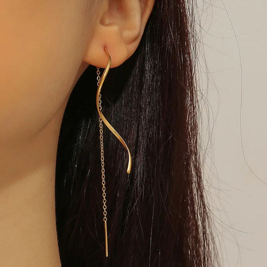 Aretes Casual Dorado