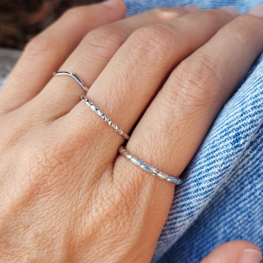 Anillos Trilux Plateado