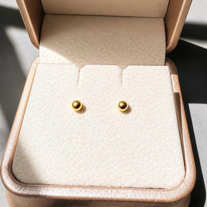 Arete Topo Liso de 2mm en Oro 18K
