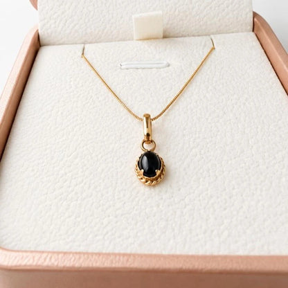 Onix en Oro 18k (cadena veneciana 45cm)