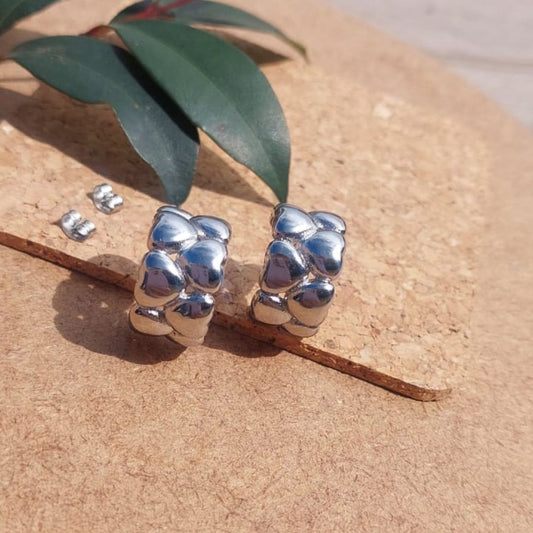 Aretes Amour Plateado